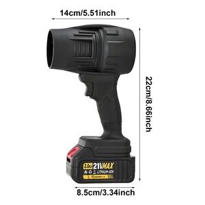 Sakerplus Black Portable Leaf Blower/Dust Cleaner with Battery